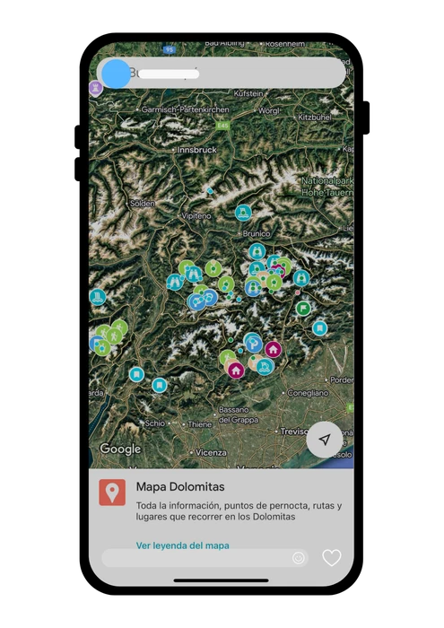 Mapa Interactivo de los Dolomitas